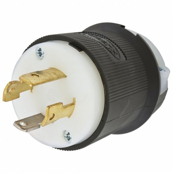 HBL2711ST - Twist-Lock® EdgeConnect⢠Plug with Spring Termination, 30A, 125/250V, L14-30P, Black and White Nylon