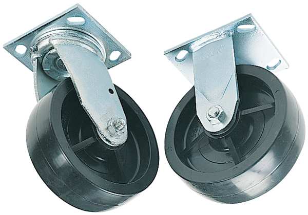Caster Set, Rubber, 10-1/4