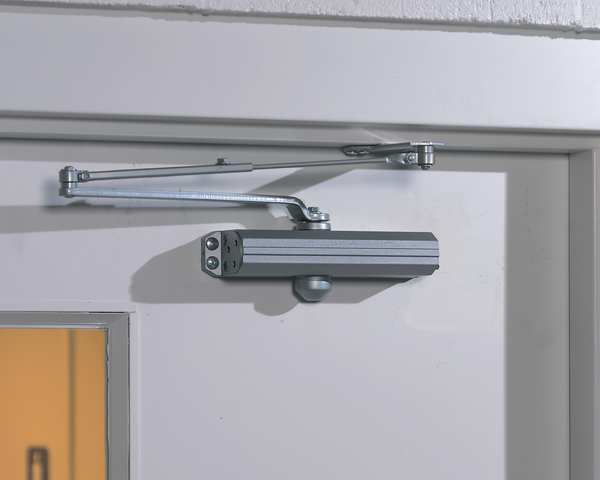 Manual Hydraulic Norton 1600 Door Closer Heavy Duty Interior and Exterior, Aluminum