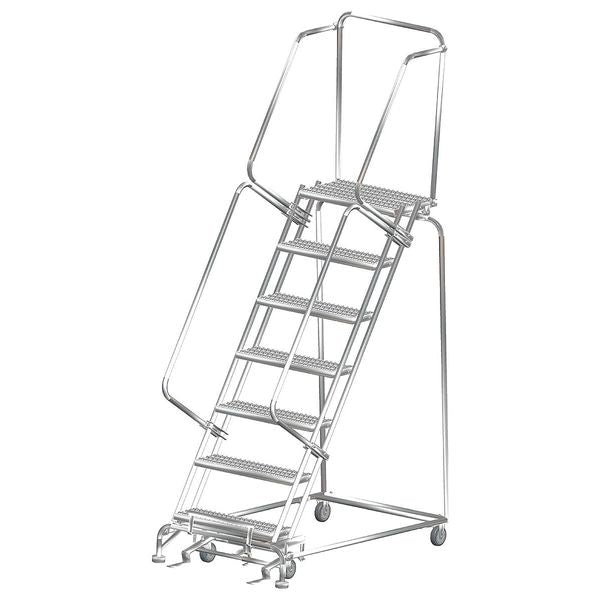 Lockstep Rolling Ladder, Steel, 70 in.H