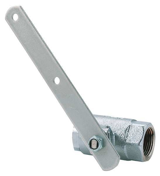 Stay-Open Ball Valve, Chrome-Pated Brass