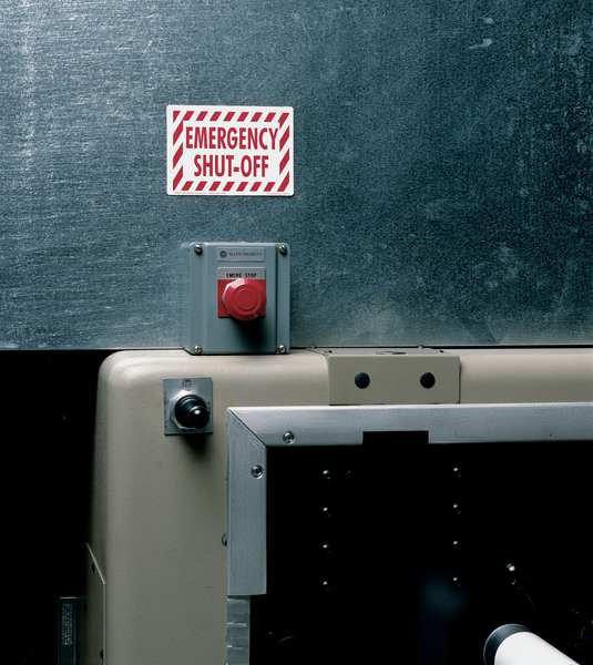 Safety Label, 3-1/2 In. H, 5 In. W, PK25