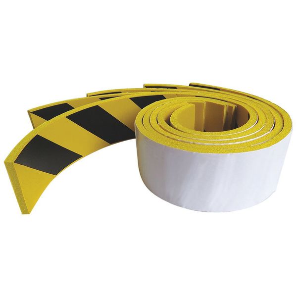Adhesive Foam Strip, BL/Yel, 2 In, PK5