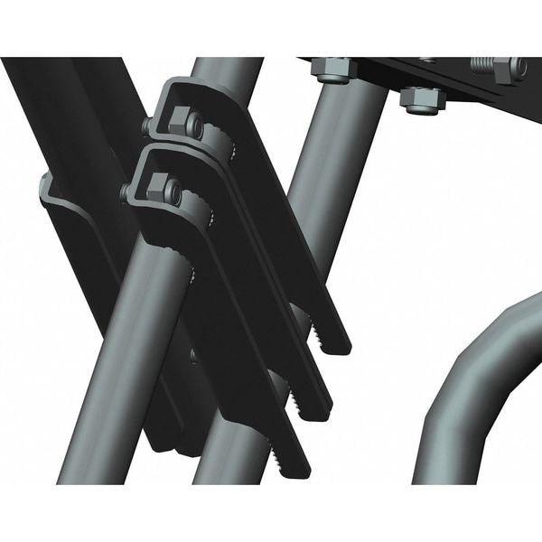 123 in H Steel Rolling Ladder, 9 Steps