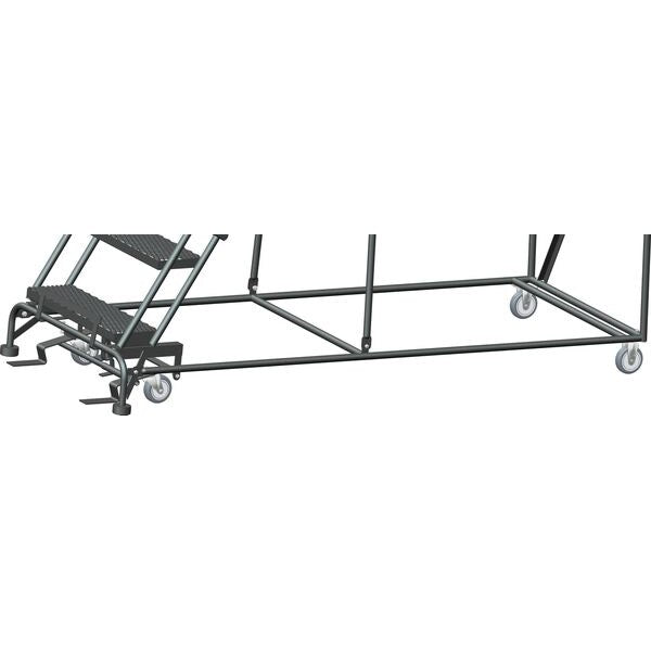 153 in H Steel Rolling Ladder, 12 Steps