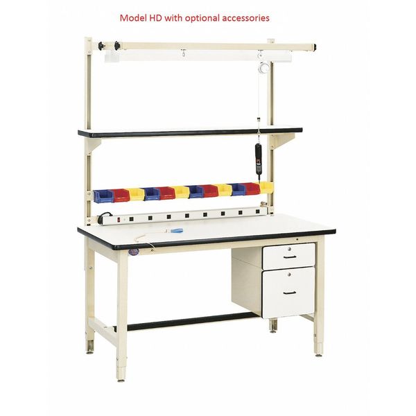 Accessory Support, 2Wx10Dx60H, Beige, PR