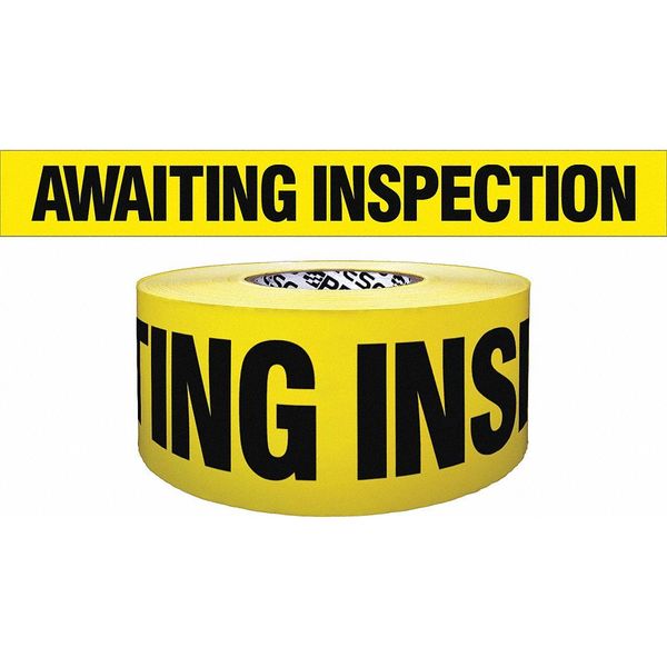 Barricade Tape, Yellow/Black, 1000ft x 3In
