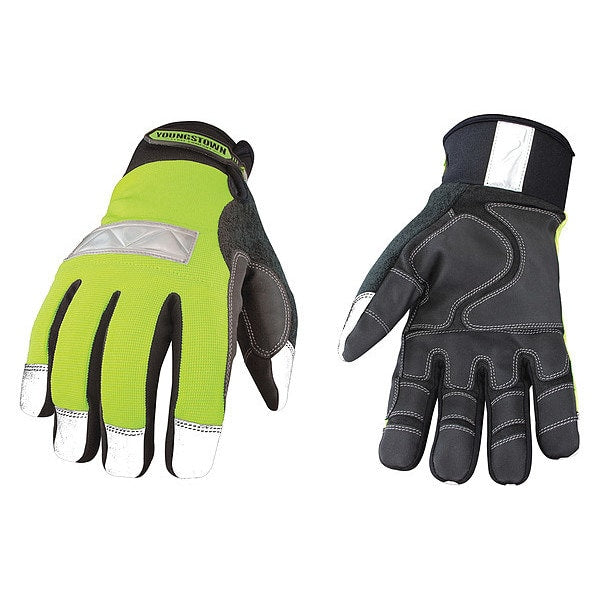 Hi-Vis Cold Protection Gloves, 60g Thinsulate/Micro Fleece Lining, S
