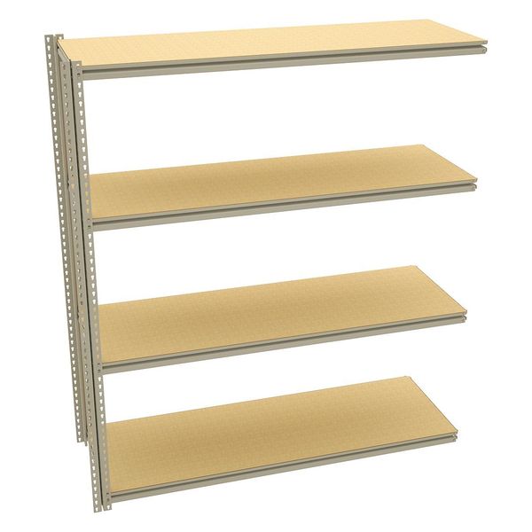 Boltless Shelving Add-On, 72x24, 4 Shelf
