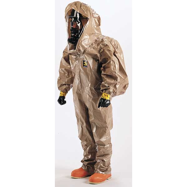 Encapsulated Suit, 6 PK, Tan, Tychem(R) 5000, Zipper