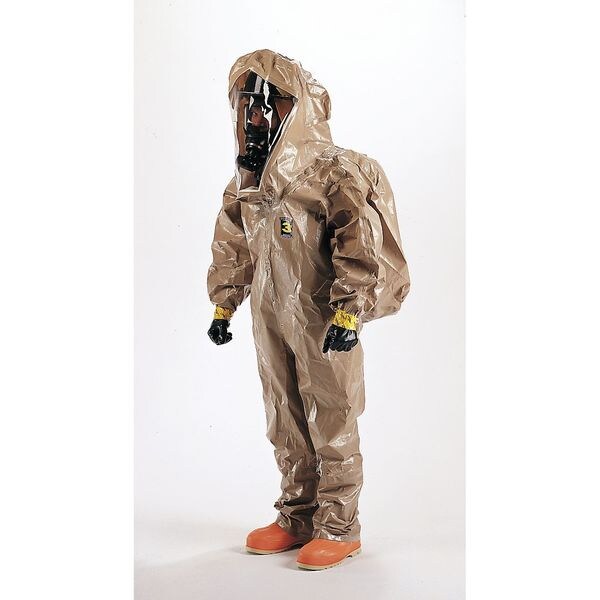 Encapsulated Suit, 6 PK, Tan, Tychem(R) 5000, Zipper