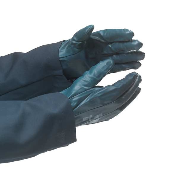Nitrile Coated Gloves, Full Coverage, Blue, S, PR