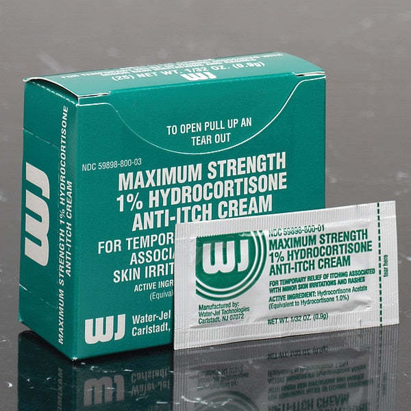 Hydrocortisone Cream, Box, 0.03 oz., PK144