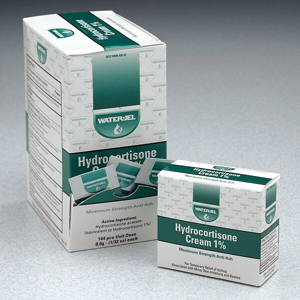Hydrocortisone Cream, Box, 0.03 oz., PK144