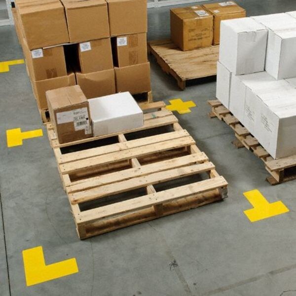 Floor Marking Tape, L, 2In W, 5In L, PK20