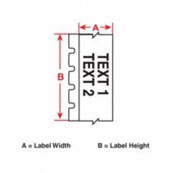 Tape, White, Labels/Roll: Continuous