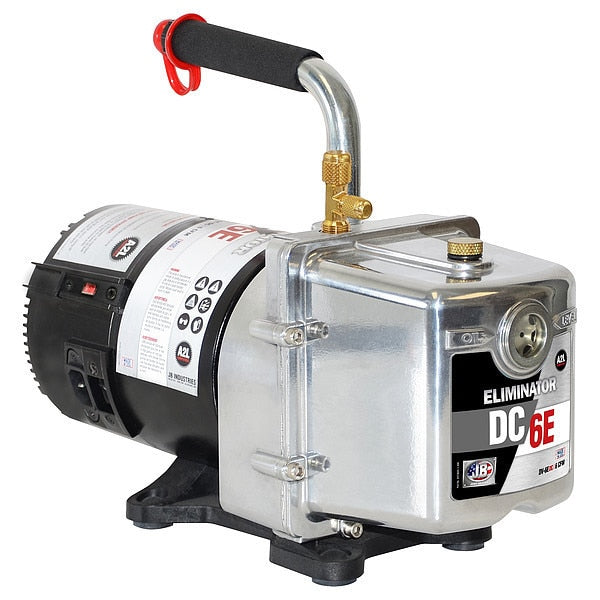 Refrigerant Evacuation Pump, 6 cfm, 1/2 hp