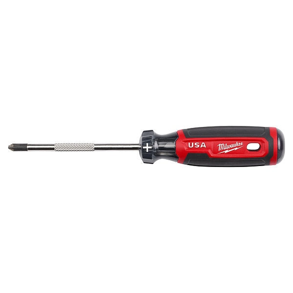 4 in. #2 Phillips Cushion Grip Screwdriver (Made in USA)