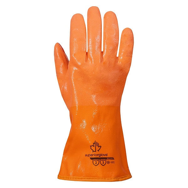 Chemical Resistant Gloves, Orange, L, PR