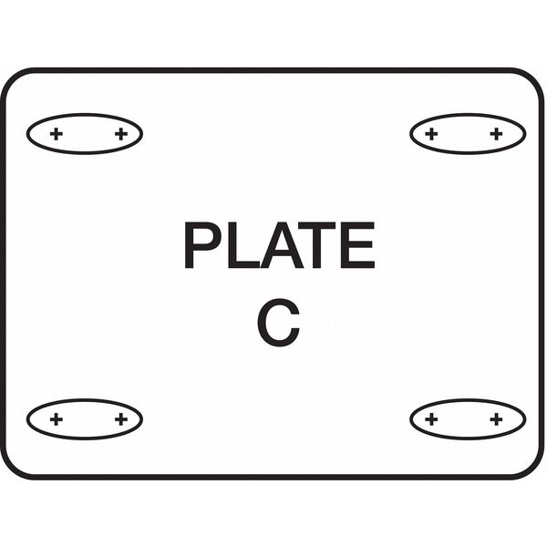 Swivel Plate Caster, 4 in. Dia., 275 lb.