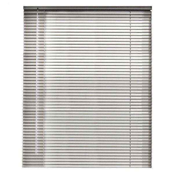 Aluminum Cordless Mini Blind, Silver