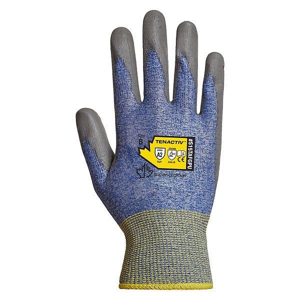 Knit Gloves, Blue/Gray, Glove Size 11, PR