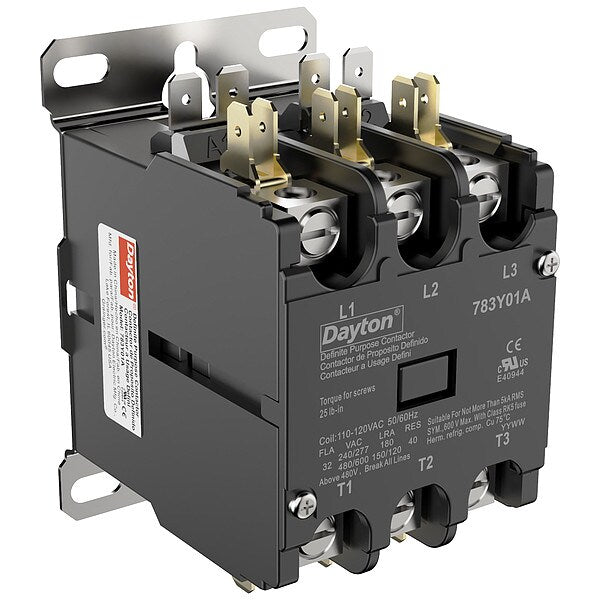 DefPurposeMagContactor, 120VAC, 3P, 32A