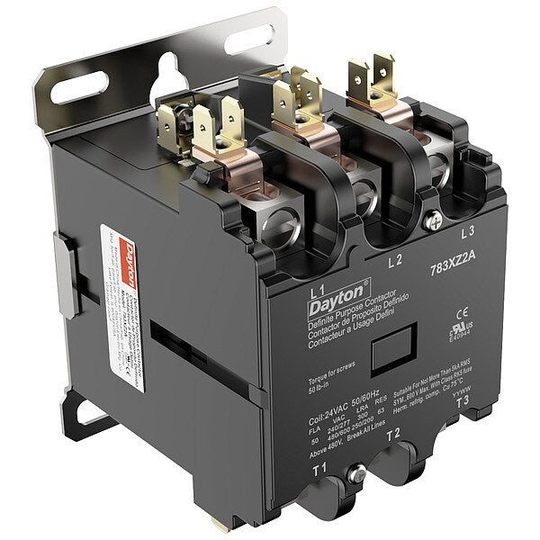 DefPurposeMagContactor, 24VAC, 3P, 50A