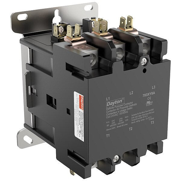 DefPurposeMagContactor, 24VAC, 3P, 90A