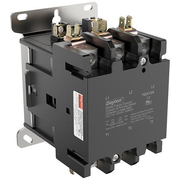 DefPurposeMagContactor, 120VAC, 3P, 90A