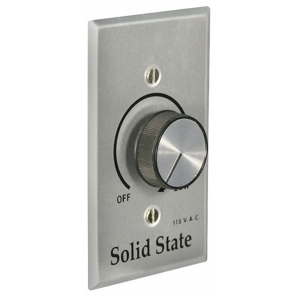 Speed Control, 115V, 6 Amps, Plate Color Silver