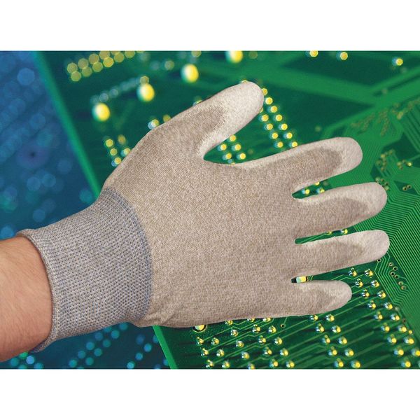 Antistatic Gloves, Gray, M, PR