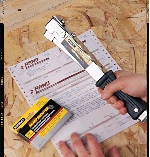 Heavy Duty Manual Hammer Tacker, Staple Capacity 168