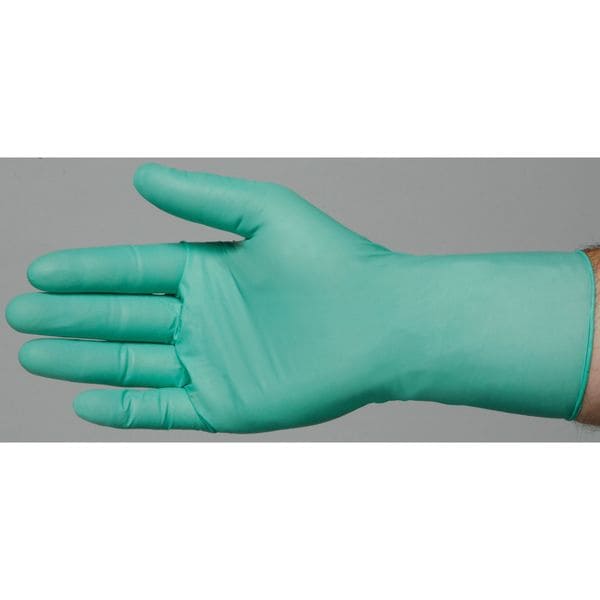 Disposable Gloves, Neoprene, Powder Free, Green, L, 100 PK