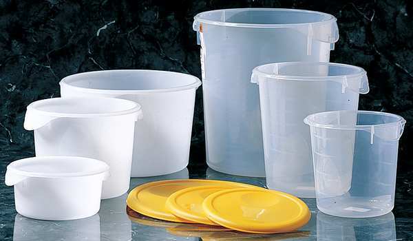 Round Storage Container Lid, Yellow