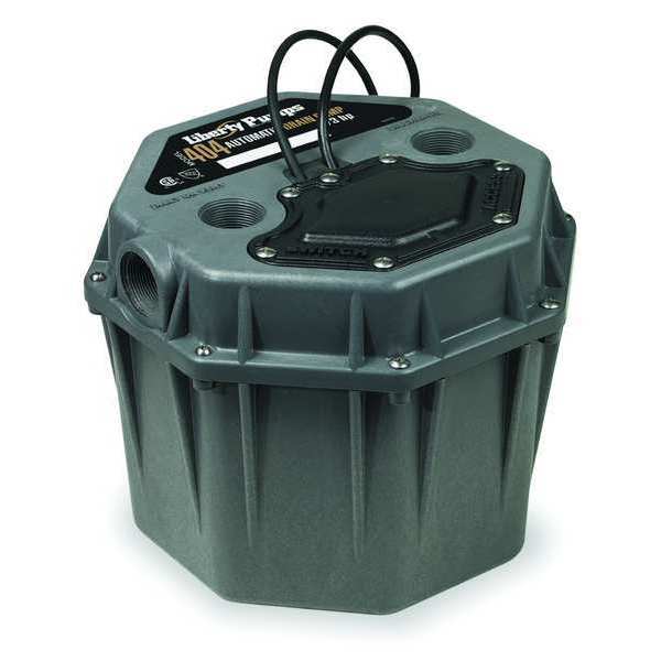 Sink Drain Pump System, 1/3 hp HP, 5 A Amps, 4.3 gal, 38 gpm Flow Rate at 5 Ft of Head, 110V AC