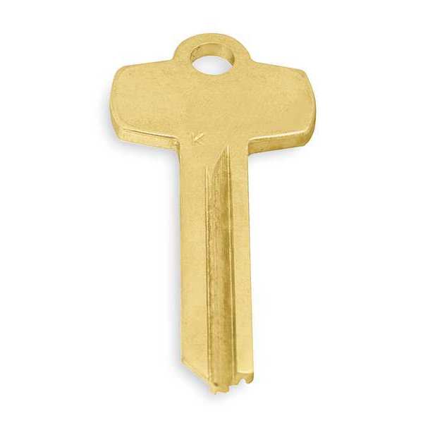 Key Blank, Brass, Best K Keyway, 6 Pins