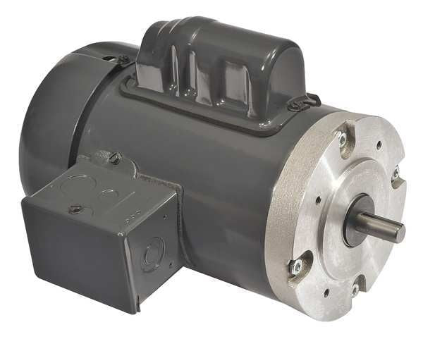 Capacitor-Start General Purpose Motor, 1/3 HP, 115/230V AC Voltage, 42CZ Frame, 1,725 Nameplate RPM