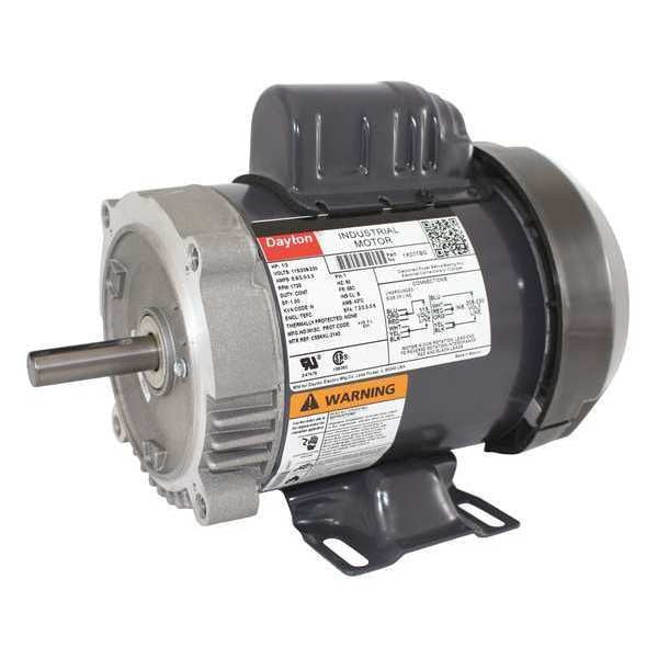 Capacitor-Start General Purpose Motor, 1/3 HP, 115/208-230V AC Voltage, 56C Frame