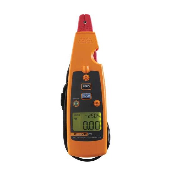 Clamp Meter, Dual Backlit, 99 mA A, 0.3 in (8 mm) Jaw Capacity, CAT II 300V Safety Rating