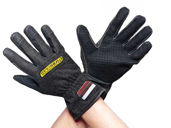 Large Black Gauntlet Cuff Heat Resistant Gloves