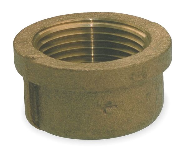 Red Brass Cap, FNPT, 1/2