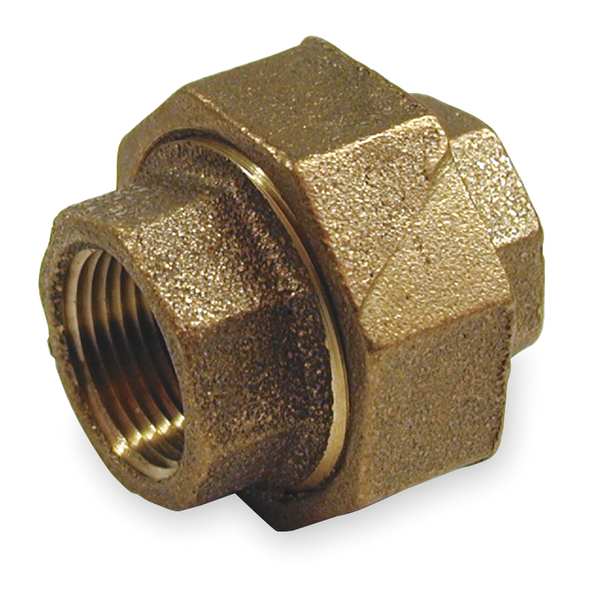 Red Brass Union, FNPT, 3/4