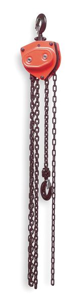 Manual Chain Hoist, 4000 lb., Lift 20 ft.