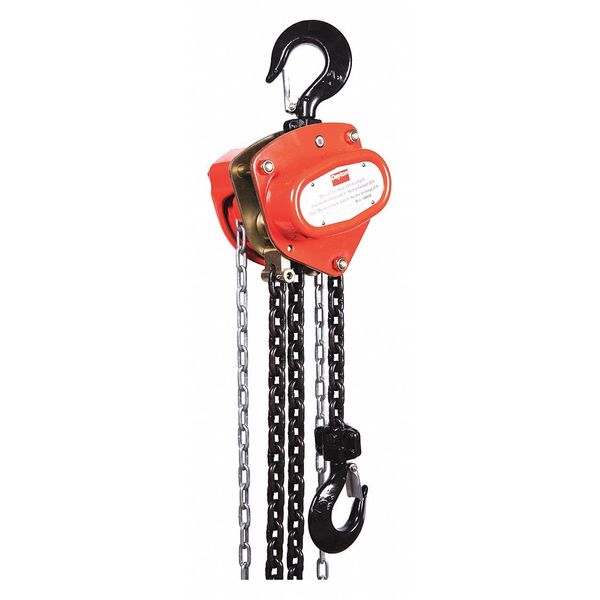 Manual Chain Hoist, 4000 lb., Lift 20 ft.