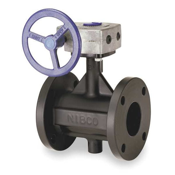 Butterfly Valve, Flanged, 6In, Cast Iron