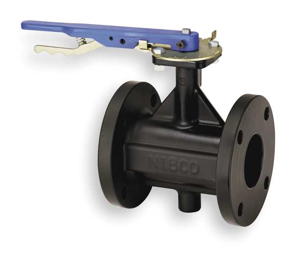Butterfly Valve, Lever, 6 In, Cast Iron