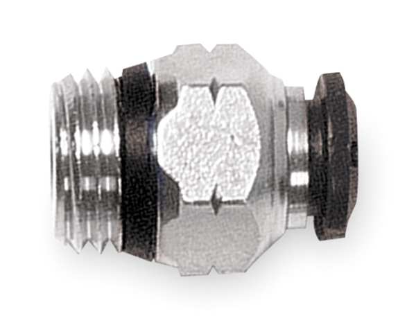 Male Connector, 6mm Tube Sz, Brass, PK5