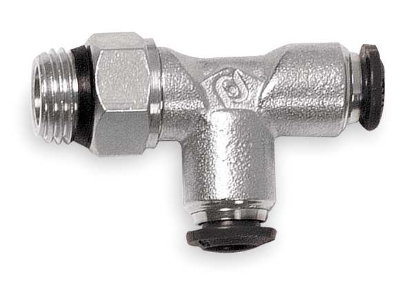 Swivel Run Tee, Brass, 8mm Tube Sz, PK5