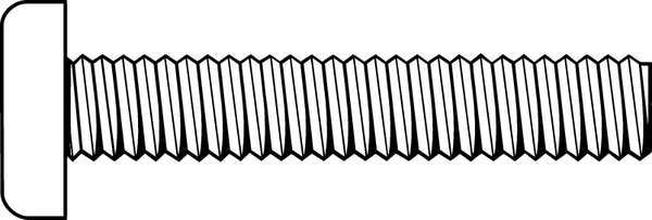 #10-32 x 3/8 in Phillips Pan Machine Screw, Plain 18-8 Stainless Steel, 100 PK